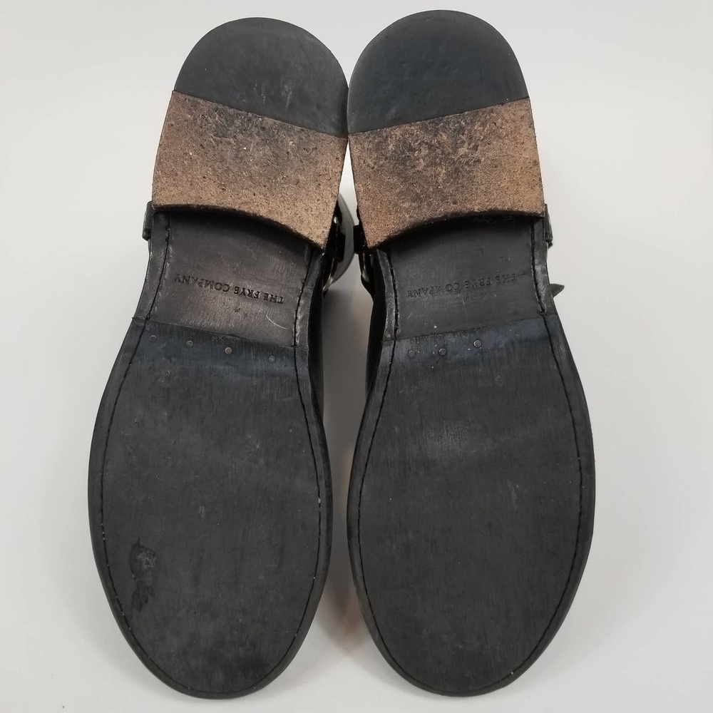 Frye Black Leather Harness Boots - Picture 9 of 12